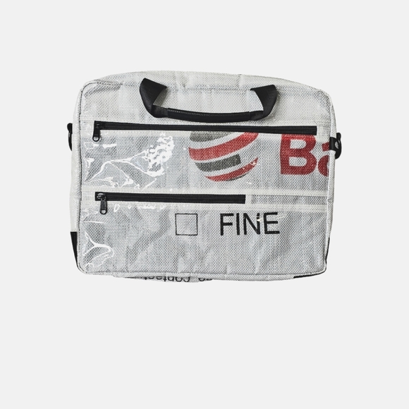 None Handbags - Recycled Substainable Slim Computer Bag